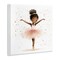 Stupell Industries Pink Ballerina Girl with Gold Wall Plaque, design by Creative Studio